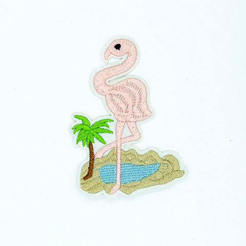 PC2499 - Pink Flamingo Pool (Iron On)