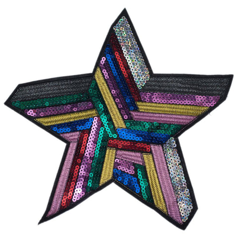 PC2423 - Colourful Star L (Sew On)