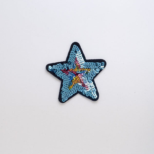 PC2241 - Sequin Star Blue (Iron On)