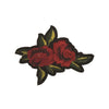 PC3093 - Double Dark Red Rose Flower XS (Iron On)
