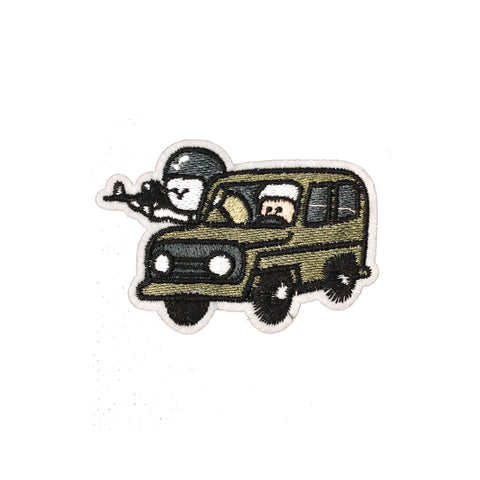 PC3615 - Toon War Army Car (Iron On)