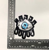 PC2323E - Silver Sequin Eye with Tears S (Iron On)