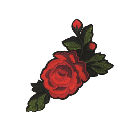 PC3083 - Shaded Red Rose Flower (Iron On)