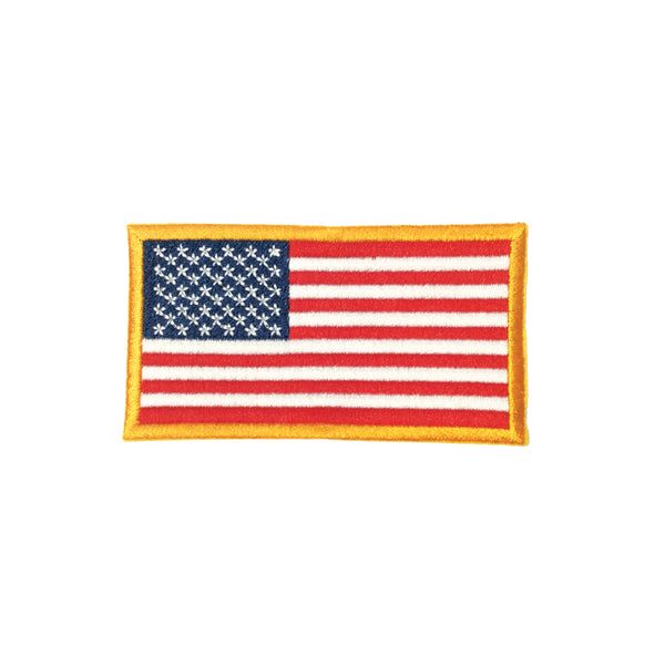PC2206B - Orange Border America Flag (Iron On)