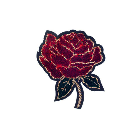 PC2899B - Special Collection Luxury Velvet Rose R (Iron On)
