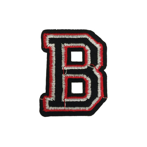PC2405B - Black and Red Letter B (Iron On)