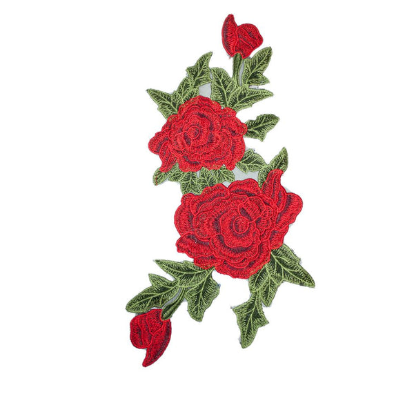 PC2878 - Layered Red Rose XL (Sew On)