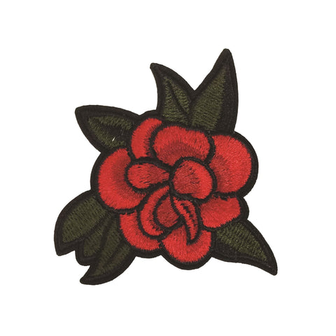 PC3092 - Dark Red Rose Flower (Iron On)