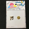MP0170 - Gold Silver Music Note Metal Pin Badge