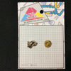 MP0132 - Gold Hawk Eagle Bird Head Metal Pin Badge