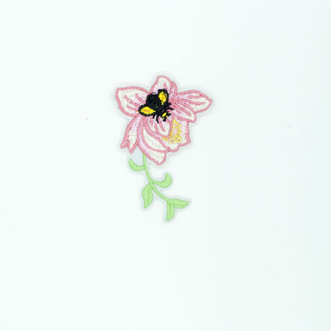 PC2701 - Small Pink Rose Flower (Iron On)