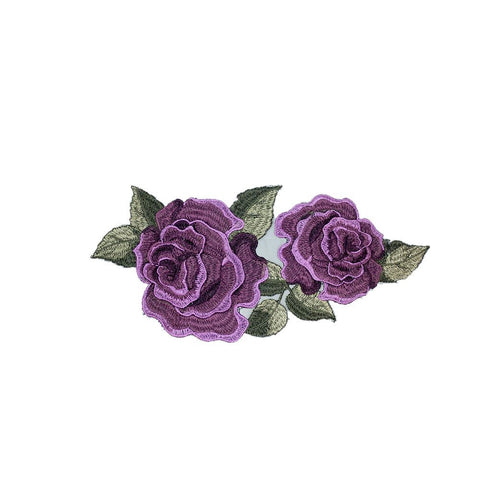 PC2879 - Layered Purple Flower L (Sew On)