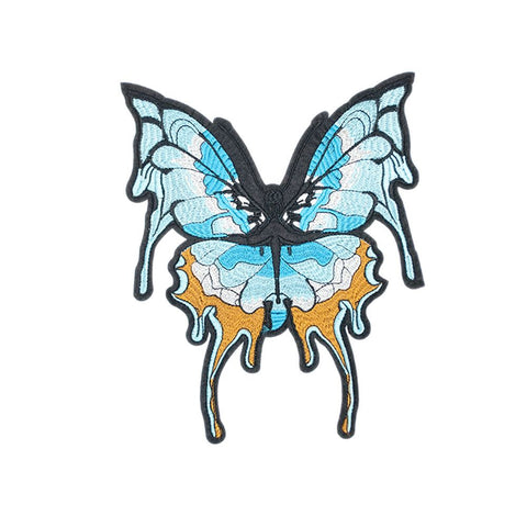 PC2823 - Blue Melting Butterfly L (Iron On)