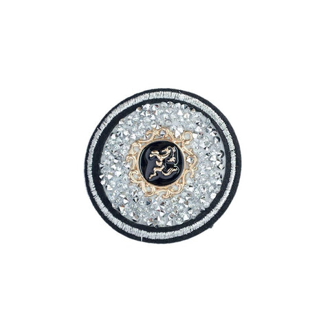 PC2889 - Horse Stone Round Badge (Iron On)