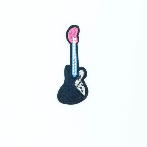 PC2534 - Black Guitar (Iron On)