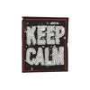 PC2406A - Sequin Text Keep Calm Red (Iron On)