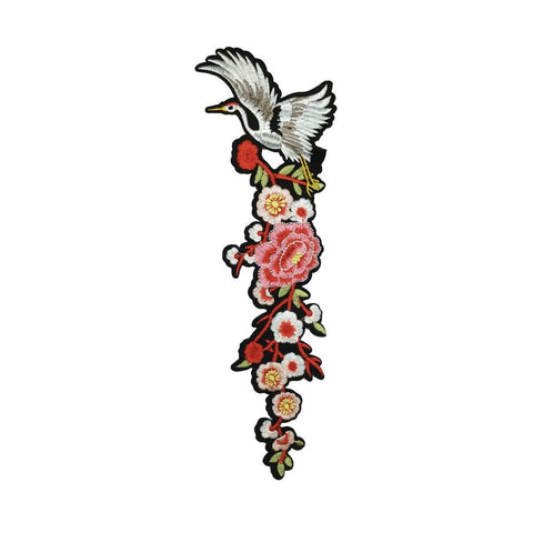 PC3405B - Bird Branch Flower Fly R (Iron On)