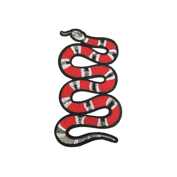 PC2155F - Red Stripes Snake Animal XL R (Iron On)