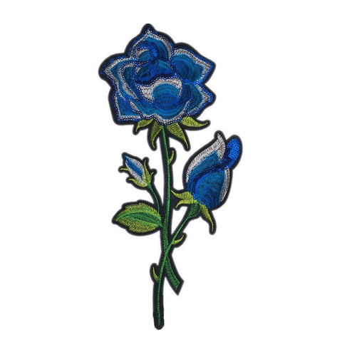 PC2469 - Blue Sequin Flower (Iron On)