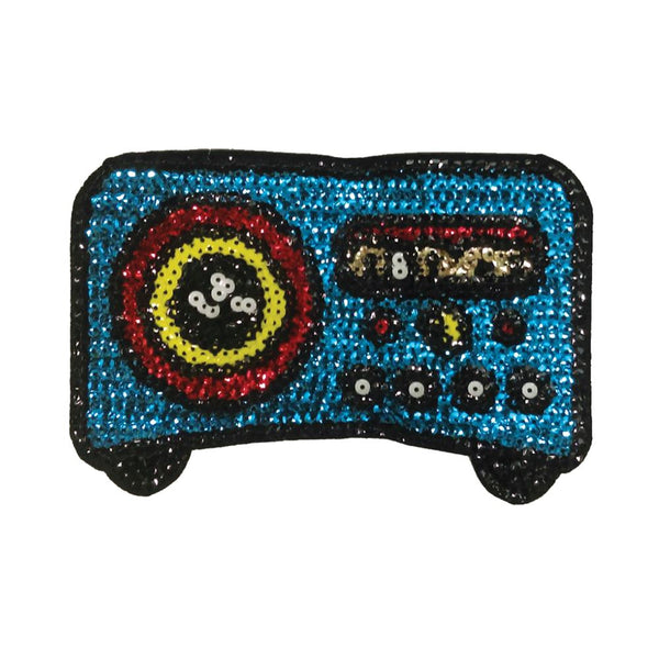 PC3064 - Blue Sequin Stereo Radio (Iron On)