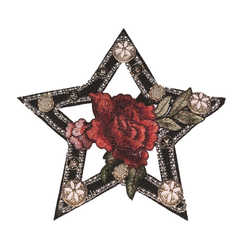 PC2326 - Fancy detail decorated with Flower star (Sew on)