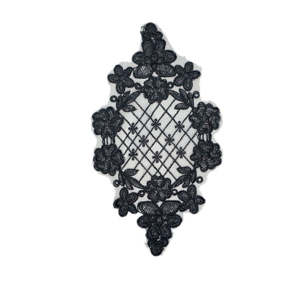 PC2871 - Black Transparent Decorative (Sew On)