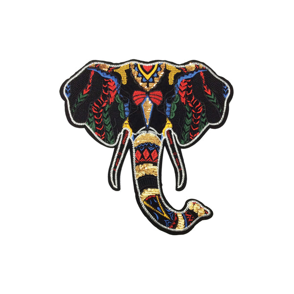 PC3647B - Tribal Aztec Elephant XL (Sew On)