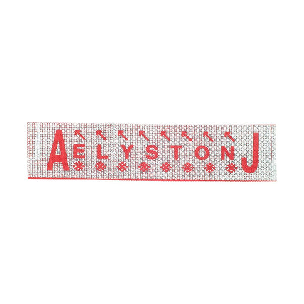 PC2752 - Silver Red Aelystonj Pvc (Iron On)