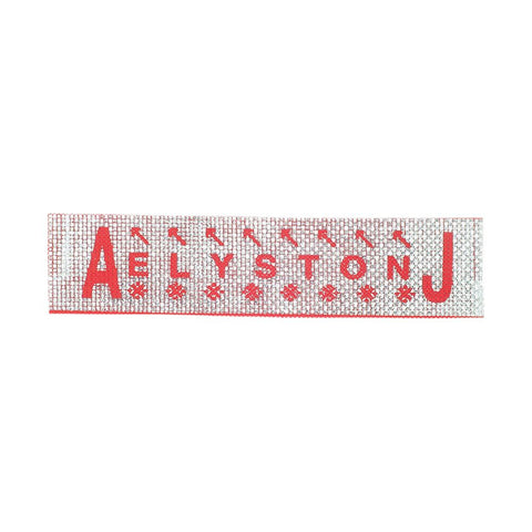 PC2752 - Silver Red Aelystonj Pvc (Iron On)