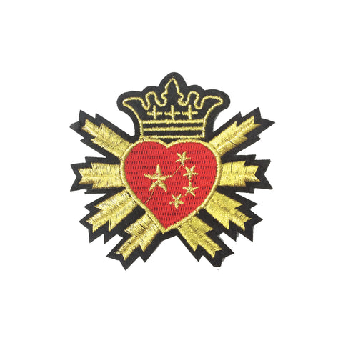 PC3649 - Heart Crown Rays (Iron On)