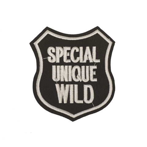 PC2268 - Special Unique wild Badge Black (Iron on)
