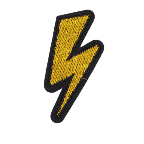 PC2432 - Yellow Lightning Bolt (Iron On)