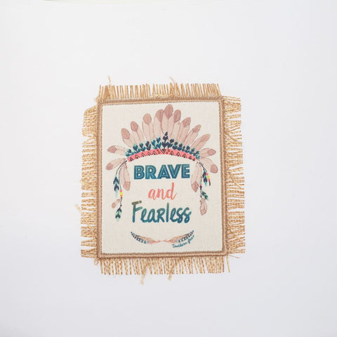 PC2407 - Native American Brave and Fearless (Sew On)