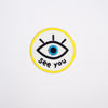 PH2033 - Blue Eye Round Patch (Iron On)