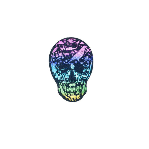 PC2516 - Colourful Skull (Iron On)