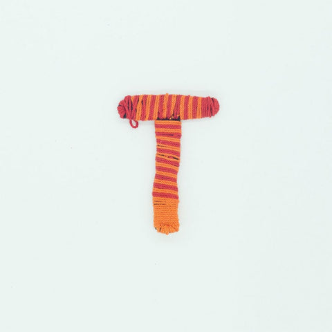 PC2695T - Orange T Letter (Sew On)