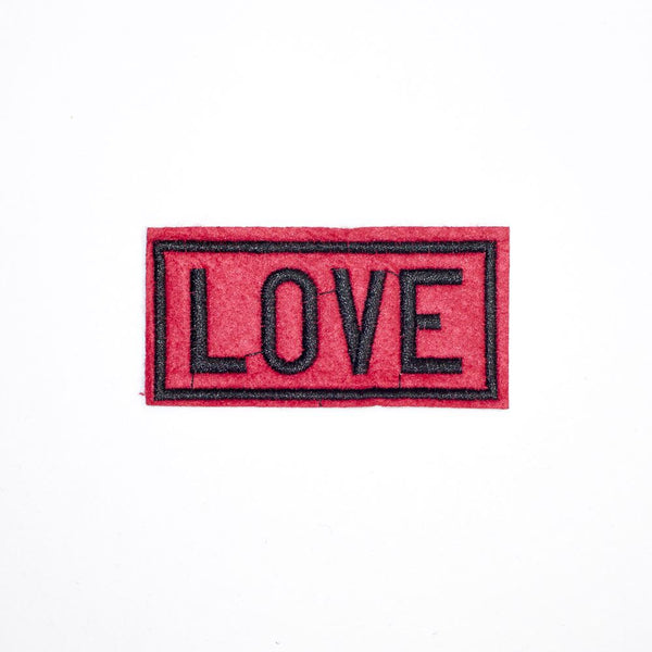 PC2112 - Red Love Text (Iron On)