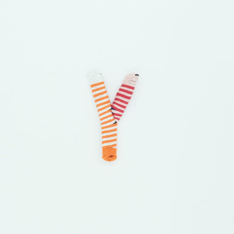 PC2695Y - Orange Y Letter (Sew On)