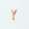 PC2695Y - Orange Y Letter (Sew On)