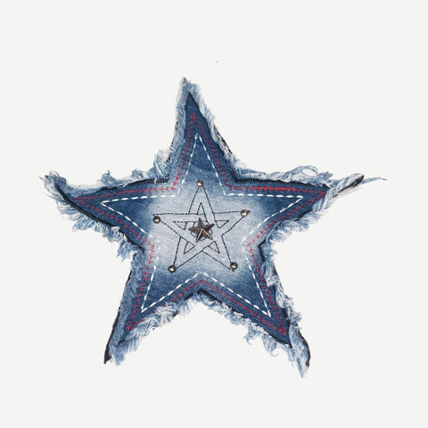 PC2404 - Jeans Denim Star L (Iron On)