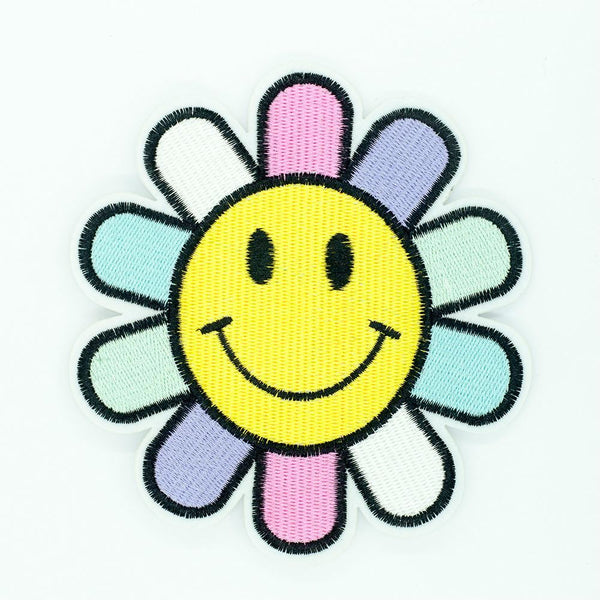 PC2682B - Colourful Emoji Flower S (Iron On)