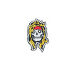 PH1996 - Skull Yellow Hair Head (Iron on)
