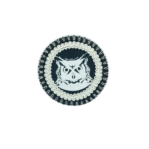 PC2758 - Black and White OWL (Iron On)