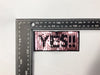 PC4103 - Reversible Double Sequin YES Text (Iron On)