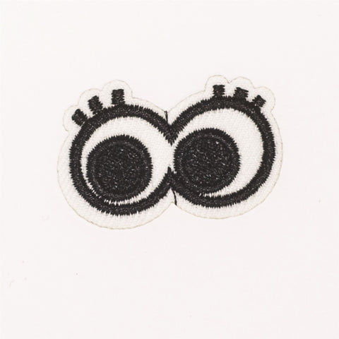 PC2294 - Pair of eyes black & White (Iron on)