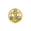 PC3253B - Gold Anchor Badge (Iron On)