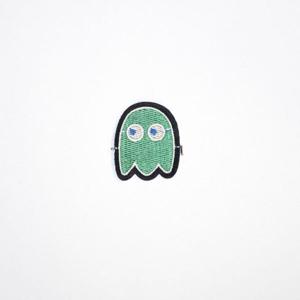PC2148 - Green Pacman Enemy (Iron On)