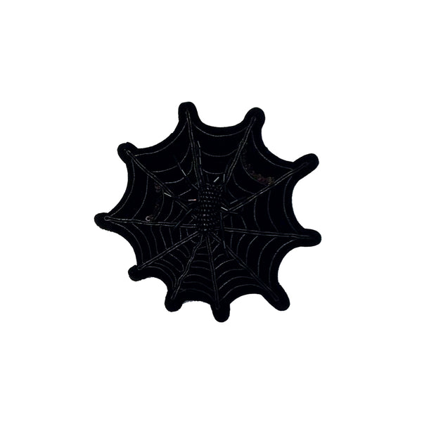 PC4171 - Black Spider On Web (Sew On)