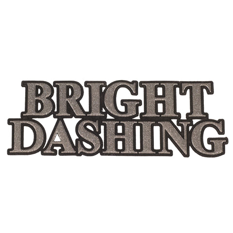 PC2317 - Silver PVC Bright Dashing Text (Sew on)