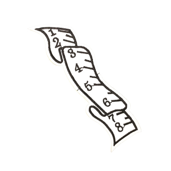 PC3120 - White Measuring Tape Ruler (Iron On)